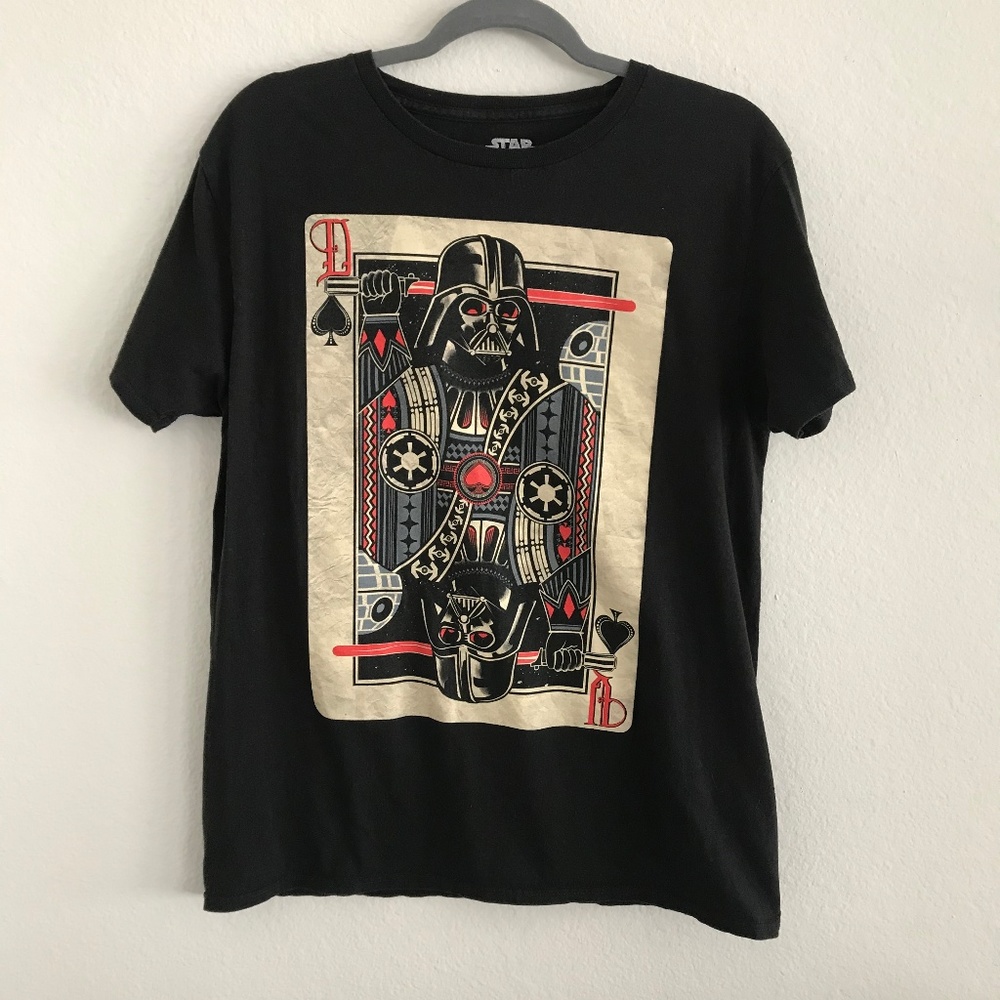 Darth Vader Star Wars Spades Card T-shirt
